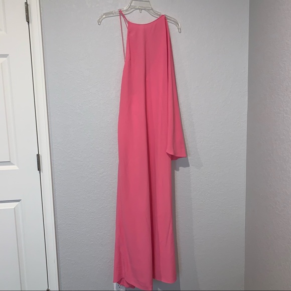 NEW ZARA PINK CAPE DRESS WITH EARRINGS LIMITED EDITION MEDIUM XL 8326/294 - Picture 6 of 12